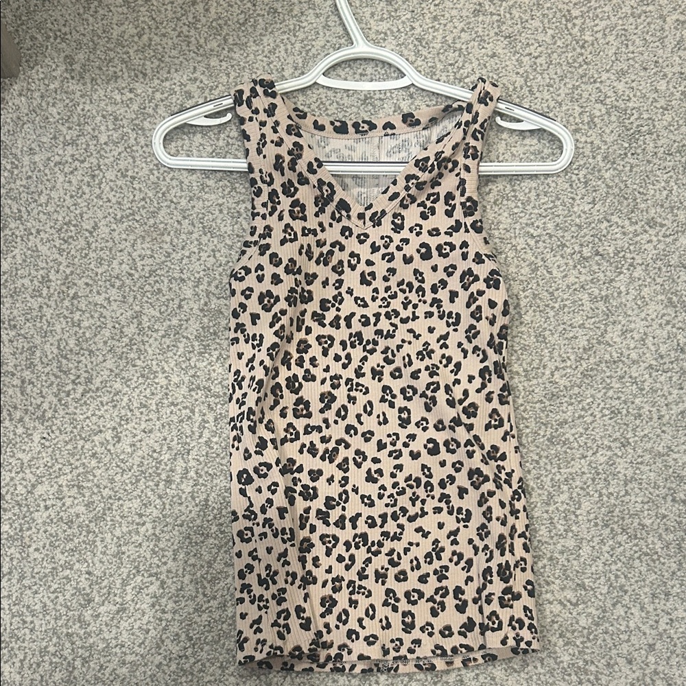 Leopard Print Sleeveless Top